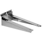 15cm|150mm|6"|6 inches Chrome Wood|Timber Shelf Bracket for SLATWALL Slat|Slot|Wall Retail Shop Display (25)