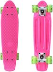 Playshion Complete 22 Inch Mini Cruiser Skateboard for Beginner with Sturdy Deck Galaxy