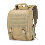 CamGo Tactical Briefcase Heavy Duty Military Shoulder Messenger Bag Lightweight Mens Handbag, B-brown, Tactical Laptop Backpack,tactical Backpack,military Backpack,molle Backpack,range Bag,tactical