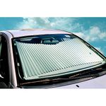 Dash Designs 23 inch Universal Fit Retractable Auto Windshield Sunshade for Ford F-150 Trucks, Most SUV, Honda Civic