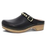 Dansko Britton Slip-On Mule Clogs for Women – Memory Foam and Arch Support for All -Day Comfort and Support – Lightweight EVA Outsole for Long-Lasting Wear, Black, 7.5-8