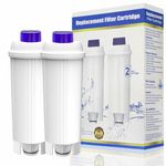 2 Pack Water Filter for Delonghi Coffee Machine DLSC002, fits De'Longhi ECAM, Esam, ETAM Series.