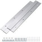 French Cleat Picture Hanger Aluminum Z Bar - Interlocking Wall Mounting Bracket Hardware Kit for Hanging Mirrors, Picture, Shelf, Whiteboard, Art, Frames (12''-2Pairs)