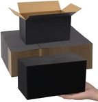 11x6x6 Inches Shipping Boxes Medium, 30 Pack Corrugated Cardboard Boxes, Black Mailing Boxes for Small Business Packaging