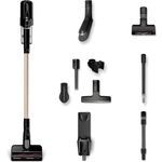 Miele Duoflex Total Care Vacuum Cleaner, Cordless and Bagless Multi-Use, Multi-Floor Flexible Stick Vacuum with 4 Attachable Brushes and Accessories, in Obsidian Black/Rose Gold - 41QLL036USA