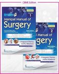 MANIPAL MANUAL OF SURGERY 6ED 2 VOL SET (PB 2023) (CBME EDITION) Volumes 1 and 2 (2-volume set) [Paperback]