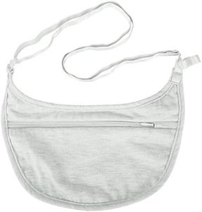 Travelon Women's Ladies Undergarment Crossbody Pouch, Gray, 9"W x 5"H x 0.12"D