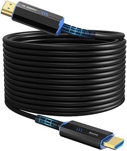 8K Long HDMI Fiber Optic Cable 130Feet/40m, 8K@60hz, 4K@120hz, HDMI 2.1 Cable 130FT, 48Gbps Ultra High Speed, Support HDR, eARC, Compatible for PC, HDTV, playstation4, PS5, Xbox Series X, RTX4090/4080