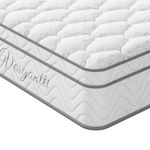 Vesgantti Double Mattress, 10.3 Inch Hybrid Mattress 4FT6 with Breathable Foam and Individually Pocket Spring - Medium Firm, Classic Box Top Collection(135x190x26cm)