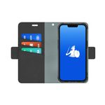 DefenderShield EMF Protection & 5G Anti Radiation iPhone 11 Case - RFID Blocking EMF Shield Detachable Wallet Case with Magnetic Closure Black