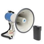 VONYX MEG060 60W Powerful Megaphone with Siren, Built-in Microphone, and Rechargeable Battery - Loud Hailer Speaker for Events Protests and Announcements, Megaphones, Loudhailer, Bullhorn Megaphone