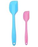 Silicone Spatula, Heat Resistant Seamless Rubber Spatulas, Non-Stick Kitchen Utensils for Cooking, Baking and Mixing, 28cm and 21cm