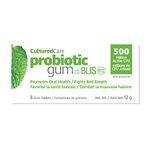 Prairie Naturals Gum with Blisk 12, Oral Probiotic, Spearmint/Peppermint, 96 Count