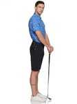 Men's Active Lite Golf Shorts with Tee Pockets & Glove Holder - Dark Navy Blue (32)