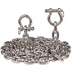 Deck Man 316 Stainless Steel 5/16" Boat Anchor Chain with 2 Pcs 3/8" Anti-Off Shackles，Marine Grade (20FT)