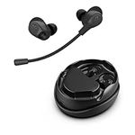 JLab Work Buds True Wireless Earbud Headset, Bluetooth Earphones with Detachable Microphone - 55+ Total Playtime, Office PC Headphones with Multipoint Connect to Computer, Laptop & Mobile