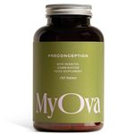 MyOva Preconception - Fertility Boosting PCOS Supplement - 30-Day Supply - 2000mg Myo-Inositol & 400ug Folate for PCOS Support - Prenatal Vitamins for Women, Inositol Tablets – UK Manufactured