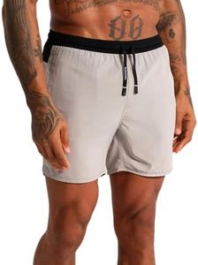 Municipal Men's Daybreak Lined 5" Shorts, Smoke/Black, Small