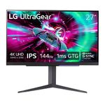 LG Ultragear 27GR93U 27" UHD(3840X2160) 4K Gaming Monitor with 144Hz, 1ms (GtG), DCI-P3 95% (Typ.), VESA DisplayHDR™400, AMD FreeSync™ Premium, NVIDIA® G-SYNC® Compatible, Black