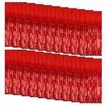 20 Pack Foil Curtain Backdrop Red M