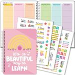 Pink Undated Teacher Planner 2024-2025 - Homeschool Planner, Teacher Lesson Planner 2024-2025, Teacher Lesson Plan Book, Lesson Planner Book for Teachers, Teacher Planner Undated, Teacher Plan Book