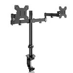 Bracwiser Dual Fully Adjustable Monitor Arm Stand Mount Fits Two Screen 13-27 inch 22lbs for Monitor Computer Screen 13 15 17 19 20 22 23 24 26 27 inch VESA 75 100 (MD7442)