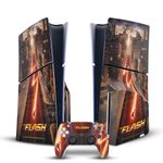 Head Case Designs Officially Licensed The Flash TV Series Barry Poster Vinyl Sticker Gaming Skin Decal Cover Compatible With Sony PlayStation 5 PS5 Slim Disc Edition Console & DualSense Controller