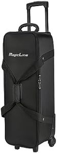 MagicLine Studio Trolley Case with Telescopic Handle 32.3x11x11.8 inch/82x28x30 cm, Rolling Camera Case,Carrying Bag with Wheels for Light Stands, Tripods, Strobes and Studio Lights,Telescopes.