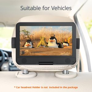 Yoton 12.5" Portable DVD Player – Rechargeable, Swivel Screen