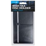 Simply ITDH001 Black Irish Tax 2-Disc Holder - Self Cling & Easy Removal for Road Tax and Insurance Certificates, One Size