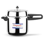 Butterfly Blue Line Stainless Steel Outer Lid Pressure Cooker, 10 Litre