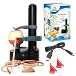 ARSUK Electric Potato Peelers, Automatic Rotating Apple Peeler Machine with 3 Blades with Power Cord for Fruits Vegetables Cutter Kitchen Peeling Tool