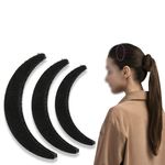 TEMPERIA Hair Bun & Puff Maker for Women & Girls - Hairstyle Bumpits Accessories for Buns, Juda, French Twists & Updos - Modern Bun, Hair Bump Up & Puff Clips & Styling Tools - 3pcs Different Sizes