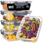 Igluu Meal Prep Glass Containers wi