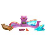 Hot Wheels Skate Octopus Skatepark Playset with Tony Hawk Fingerboard & Pair of Removable Skate Shoes, Includes Storage