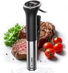Karienvir Sous Vide, Sous Vide Machine 1100W, Sous Vide Cooker IPX7 Waterproof Immersion Circulator, Sous Vide Water Baths Temperature(10℃~90℃) & Timer Control,Portable Sous Vide Easy Storage