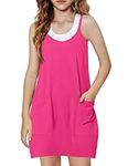 Arshiner Girls Dress with Shorts Casual Summer Spaghetti Straps One Piece Romper Dresses with Pockets for Kid 5-14 Y