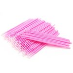 100Pcs Micropore Brushes Disposable Eyelash Applicator Micro Applicator Brushes, Micro Brushes Microfibre Brushes Eyelashes Extensions Mascara Wands Brush