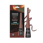 FACESCANADA Magneteyes Color Eyeliner Gel - Powerful Brown,4 Ml|Glossy Finish|24Hr Long-Lasting|Waterproof|Smudgeproof|Precise Application|Intense Color Payoff|Almond Extract & Vitamin E