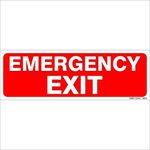 Aditya Sign® Night Glow Emergency Exit Sign Board for Office, Industry, Public Places, Hospital EMS-12410