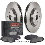 [Front] TOVASTY Brake Pads and Rotors Kit for Toyota Camry 1992-1996(Sedan/Wagon) OE Series(Notes: Fits Models with 15" OE Wheels ONLY) [BK0521]