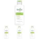 Simple Kind to Skin Hydrating Light Moisturiser Skin Care Product with Pro-Vitamins B5 and E for 12-Hour Moisturisation 125 ml (Pack of 4)