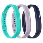 3 Pack Flex 2 Straps Compatible with Fitbit Flex 2 Strap for Men Women Flex 2 Replacement Watch Band Bracelet Bangle Wrist Strap Bands Flex 2 Colourful Wristband Accessory for Small Slim Wrist