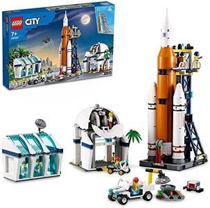 LEGO City Rocket Launch Center 60351 Kids Building and Construction Toys, Space Shuttle, Rocket, Truck, Rover, Drone Toy