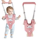 Baby Walking Harness, IULONEE Baby Walker Assistant Belt Handheld Breathable Kids Walker Helper Help Baby Walk with Detachable Crotch for 9-24 Month Baby Walkers(Pink)