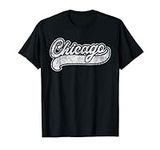 Chicago Illinois IL Shirt Retro Bas