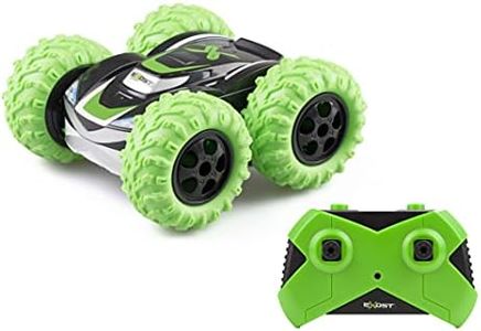 Silverlit - Exost Voiture Télécommandée 360 Cross Verte - pour Enfants dès 5 Ans - Conduite Tout-Terrain sur 2 Faces à 360° - Vitesse : 12km/h - Emballage Ecologique Facile à Ouvrir- 54728