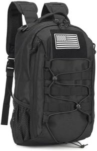 BAIXINGBAGS 20L Mini Small tactical backpack for men, MOLLE System Daypack black gym hunting backpack Comfortable for Hiking Camping