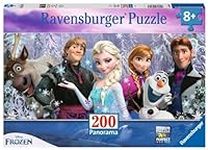 Ravensburger Disney Frozen Friends Panorama 200 Piece Jigsaw Puzzle for Kids – Every Piece is Unique, Pieces Fit Together Perfectly