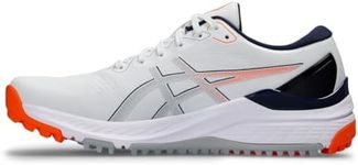 ASICS Men's Gel-Kayano ACE 2 Golf Shoe, White/Shocking Orange, 9.5
